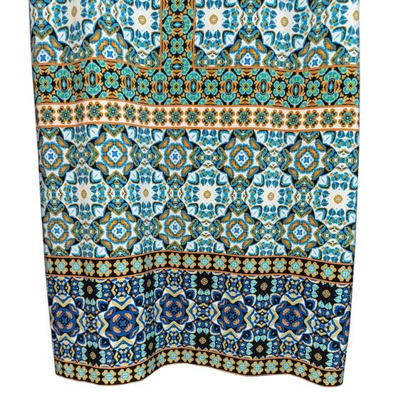 Wisp Retro Mod Shift Dress Women's Size 6 Boho Hippie Stretch Wedding Party - Picture 2 of 7